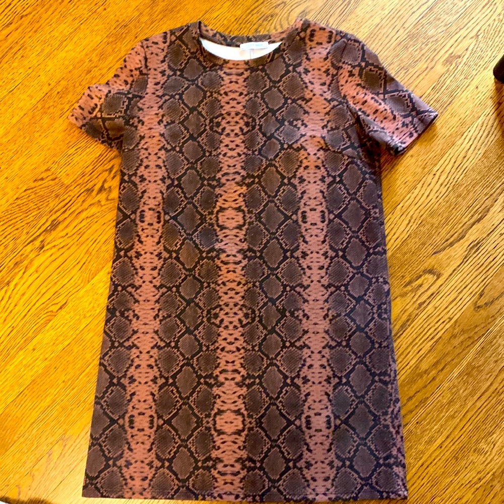 BOGO FREE - Like new: 2019 season Zara python print dress